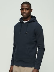 Superdry Blue Essential Logo Hoodie - Image 1 of 6