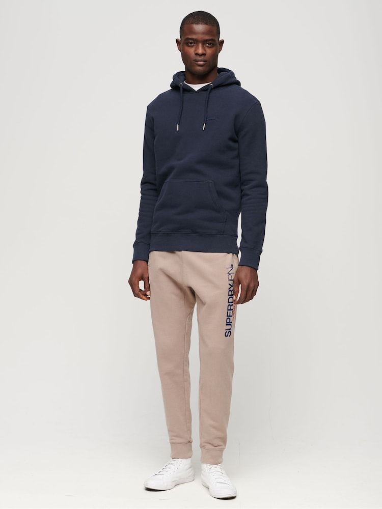 Superdry Blue Essential Logo Hoodie - Image 2 of 6