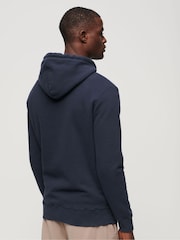 Superdry Blue Essential Logo Hoodie - Image 3 of 6