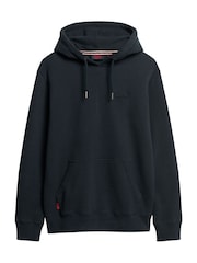 Superdry Blue Essential Logo Hoodie - Image 4 of 6