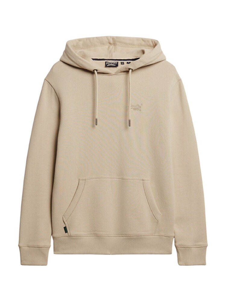 Helles Steinbeige - Superdry Essential Slim-Fit-Hoodie mit Logo - Bild 3 von 3 Helles Steinbeige - Superdry Essential Slim-Fit-Hoodie mit Logo - Bild 3 von 3