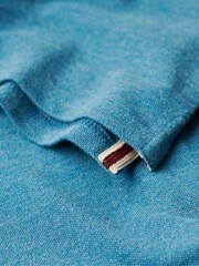 Superdry Teal Blue Classic Pique Polo Shirt - Image 5 of 6