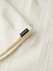 Superdry White 100% Cotton Short Sleeve Knitted Polo Shirt - Image 7 of 7