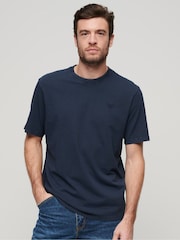 Superdry Navy Blue Vintage Washed T-Shirt - Image 1 of 5