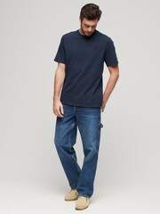 Superdry Navy Blue Vintage Washed T-Shirt - Image 2 of 5