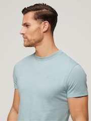 Світло-блакитний - Superdry Футболка з вишивкою з основним логотипом - Image 3 of 6