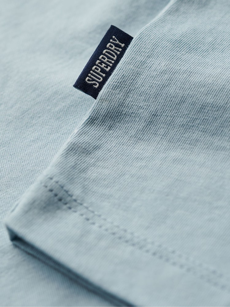 Світло-блакитний - Superdry Футболка з вишивкою з основним логотипом - Image 5 of 6