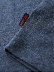 Superdry Blue Essential Logo Baseball T-Shirt - Image 5 of 6