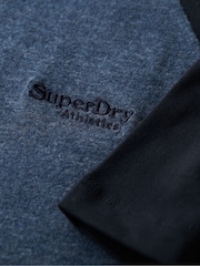 Superdry Blue Essential Logo Baseball T-Shirt - Image 6 of 6