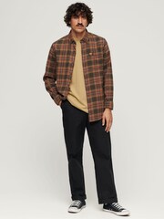 Superdry Brown Light Contrast Stitch Pocket T-Shirt - Image 2 of 6