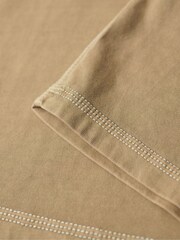 Superdry Brown Light Contrast Stitch Pocket T-Shirt - Image 6 of 6