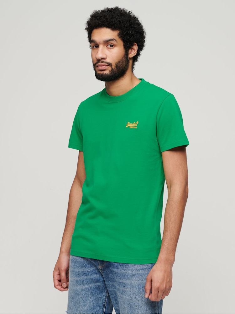 Superdry Dark reen Vintage Logo T-Shirt - Image 1 of 6