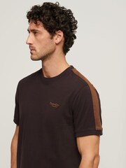 Superdry Brown Essential Logo Retro T-Shirt - Image 3 of 6