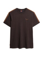 Superdry Brown Essential Logo Retro T-Shirt - Image 4 of 6