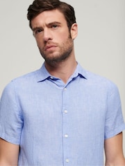 Superdry Blue Studios Casual Short Sleeved Shirt - Image 3 of 6