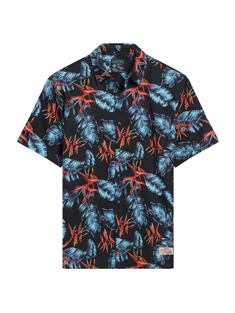 Albastru - Cămașă cu imprimeu hawaiian Superdry Mânecă scurtă - Image 4 of 6