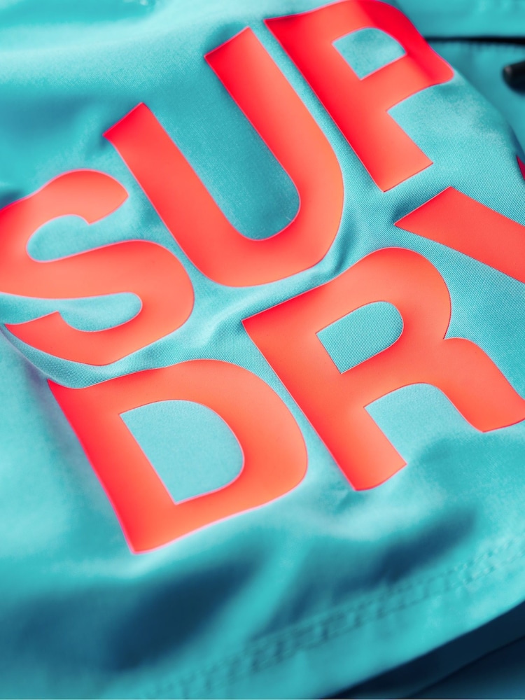 Superdry Blue Sportswear Logo 17" Swim Shorts - Image 5 of 5