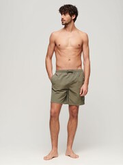 Superdry Green Sport Graphic 17 Inch Recycled Swim Shorts - Image 3 of 5