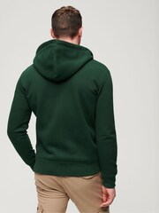 Superdry Forest Green Essential Logo Zip-Up Hoodie - Image 2 of 12