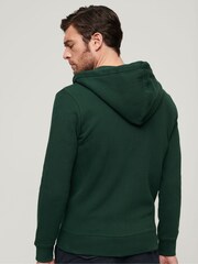 Superdry Forest Green Essential Logo Zip-Up Hoodie - Image 4 of 12