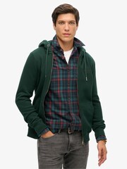 Superdry Forest Green Essential Logo Zip-Up Hoodie - Image 5 of 12