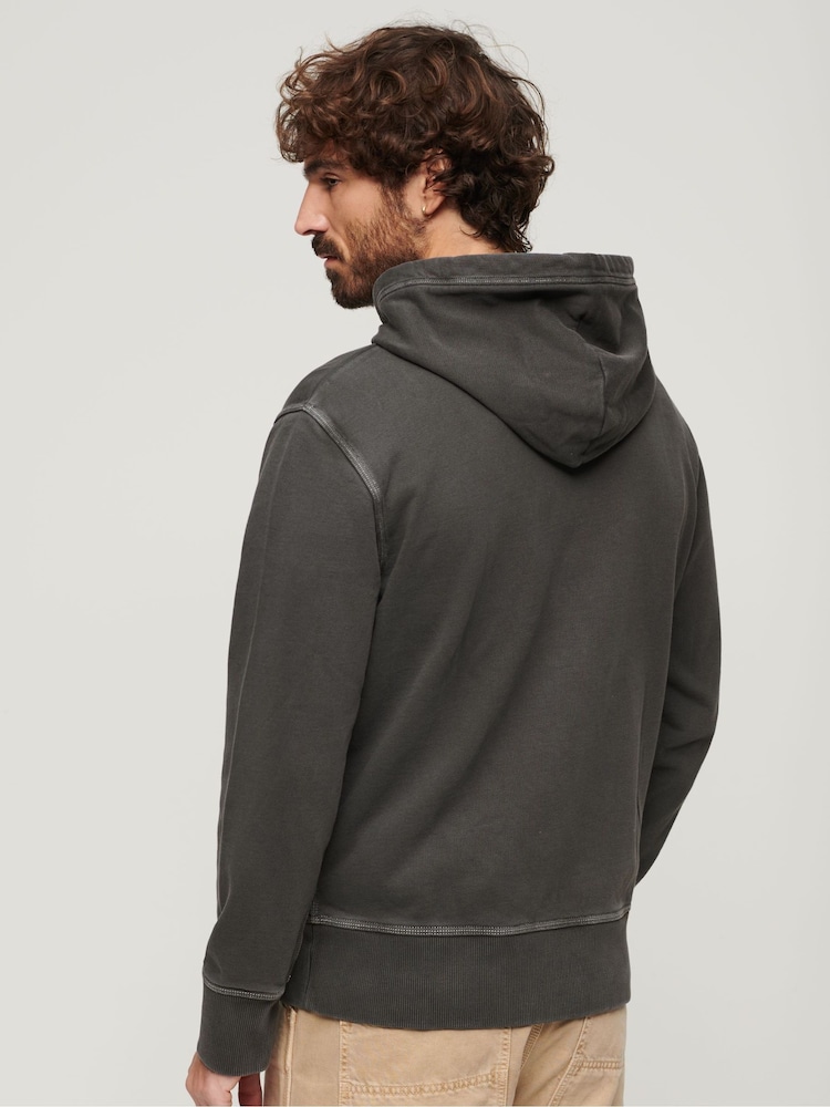 Superdry 100% Baumwolle Relaxed Hoodie mit Kontraststich - Bild 2 von 4