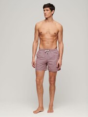 Superdry Tricolour Geo Print Printed 15" Swim Shorts - Image 3 of 4