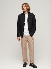 Superdry Black Studios Casual Linen Long Sleeved Shirt - Image 3 of 6