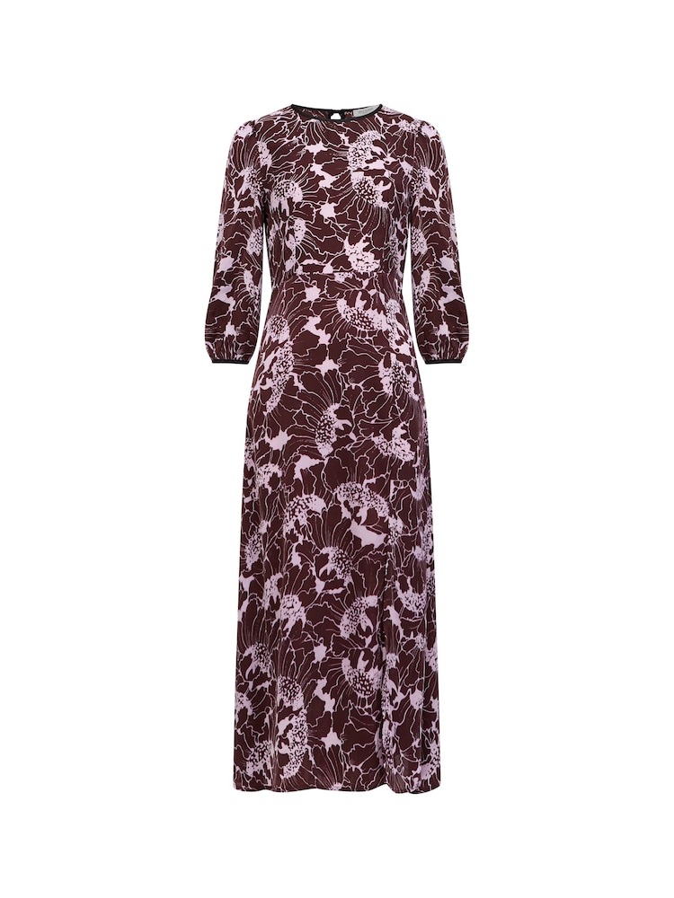 Great Plains Purple Mono Poppy Tie Back Dress - Image 5 of 5