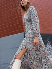 Great Plains Multi Heart Floral Ecovero Midi Dress - Image 1 of 5