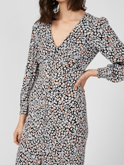 Great Plains Multi Heart Floral Ecovero Midi Dress - Image 4 of 5