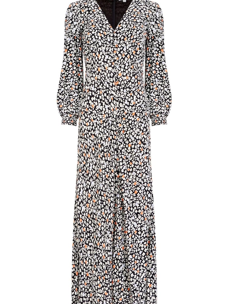 Great Plains Multi Heart Floral Ecovero Midi Dress - Image 5 of 5