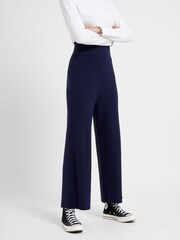 Great Plains Blue Winter Comfort Knit Trousers - Image 1 of 4