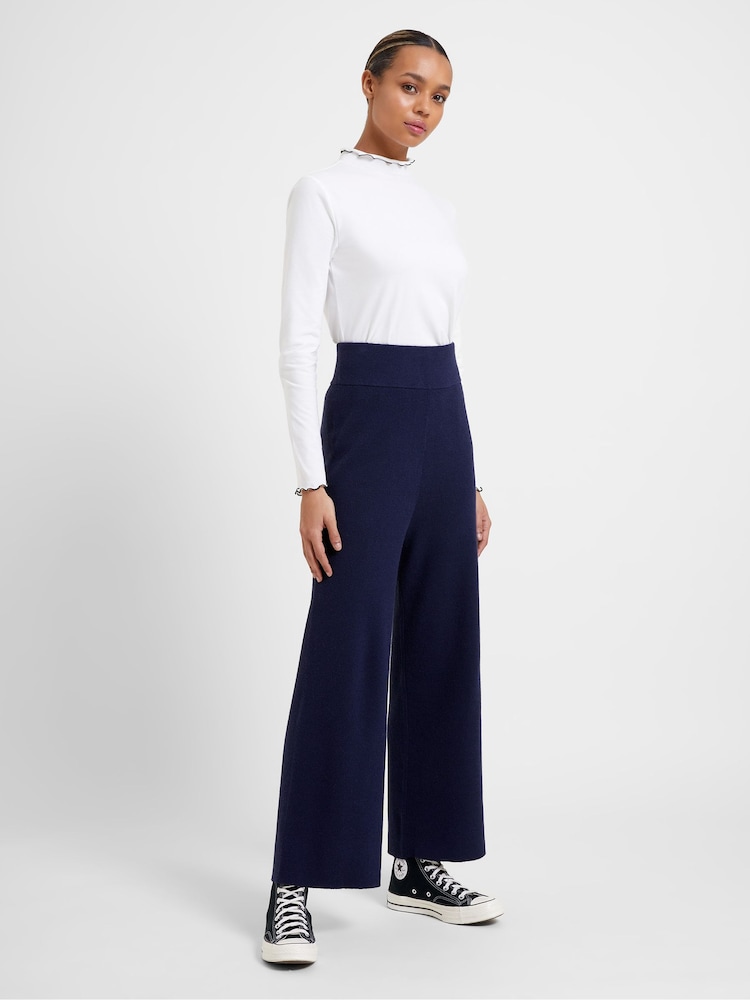 Great Plains Blue Winter Comfort Knit Trousers - Image 2 of 4