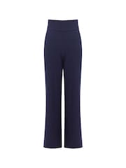Great Plains Blue Winter Comfort Knit Trousers - Image 4 of 4