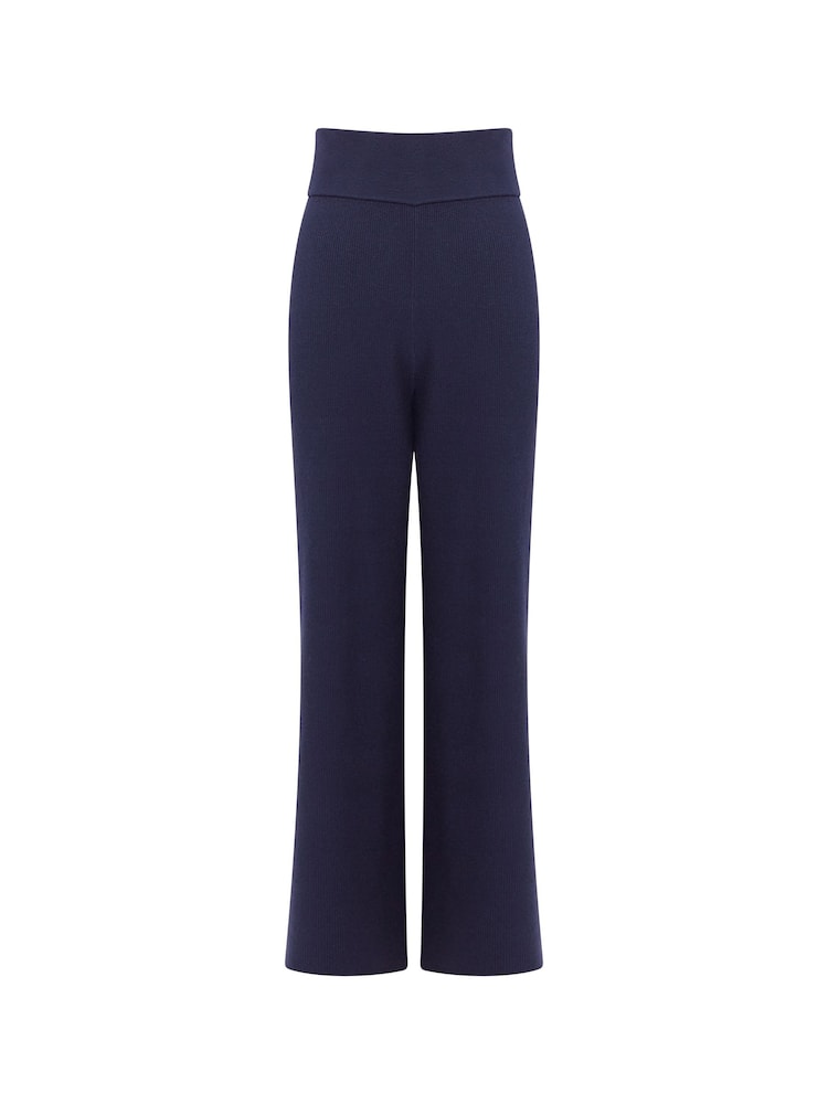 Great Plains Blue Winter Comfort Knit Trousers - Image 4 of 4