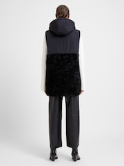 Great Plains Black Recycled Modern Sleeveless Puffa Jacket - Image 2 of 4
