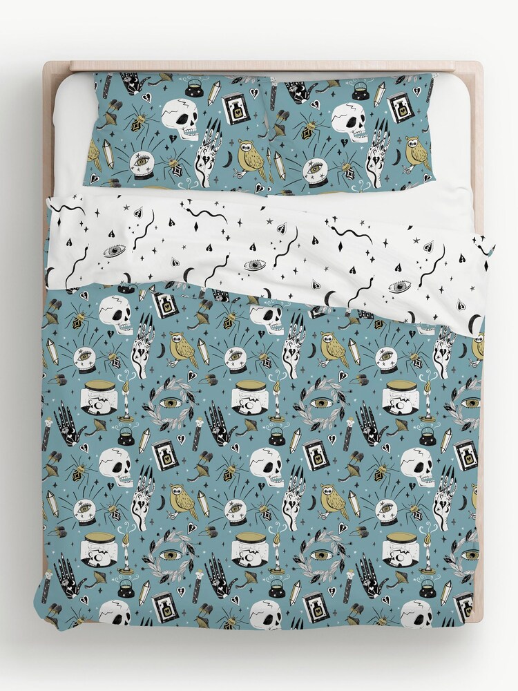 Copenhagen Home Blue Witches Brew Duvet Cover & Pillowcase Set - Image 3 of 3