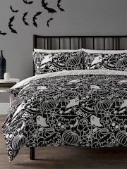 Copenhagen Home Black Death Doodle Duvet Cover & Pillowcase Set - Image 1 of 3