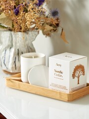 Aery White Nordic Cedar 280g Ceramic Candle - Image 1 of 4