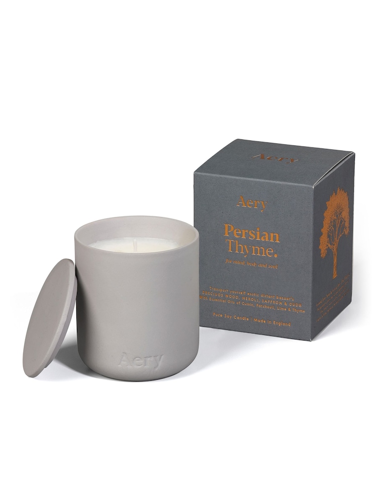 Aery Grey Persian Thyme 280g Ceramic Candle - Image 4 of 4