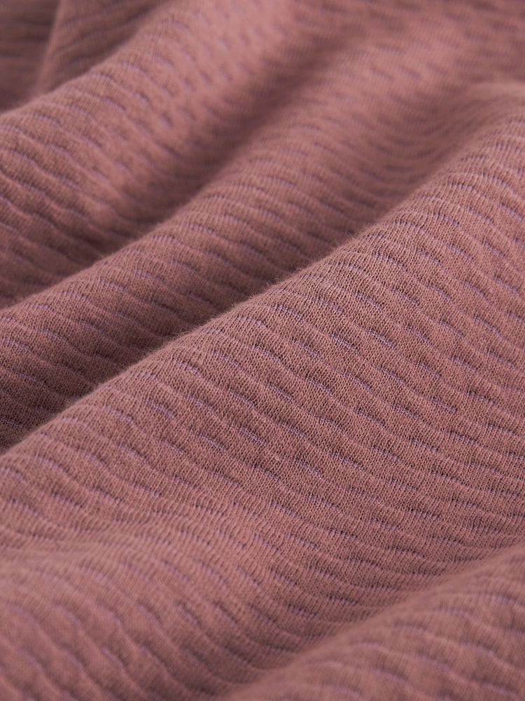 Pink Short Sleeve Textured Polo Shirt - Image 7 of 9