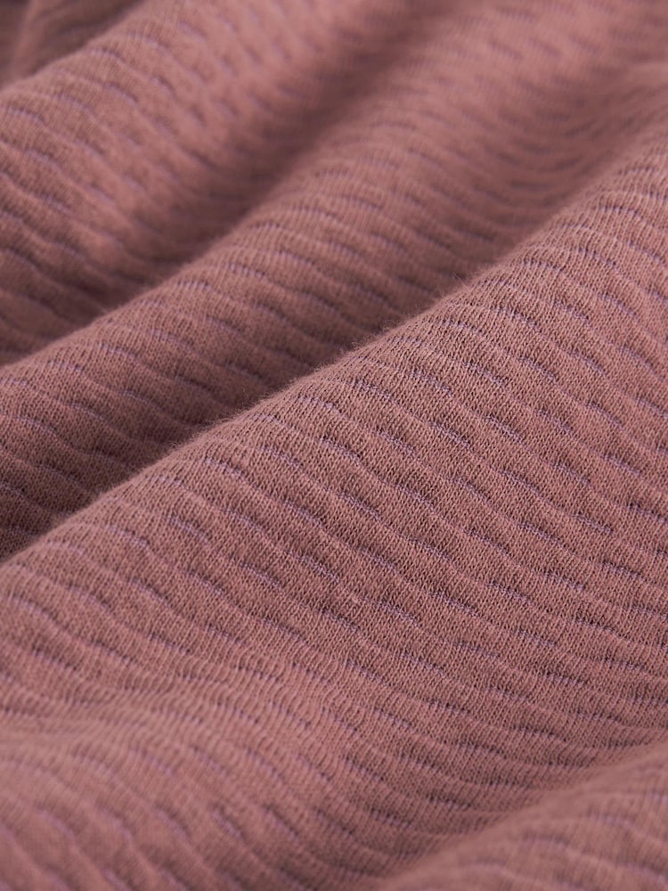 Pink Short Sleeve Textured Polo Shirt - Image 9 of 9
