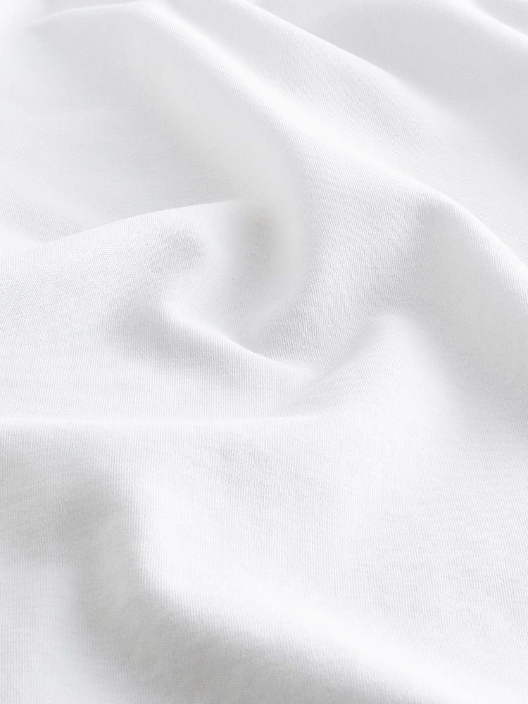 White Short Sleeve Smart Collar Polo Shirt - Image 7 of 7