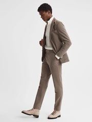 Reiss Mushroom Wall Slim Fit Moleskin Adjuster Trousers - Image 3 of 6