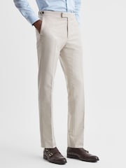 Reiss Stone Grove Slim Fit Moleskin Adjuster Trousers - Image 1 of 7