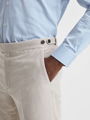 Reiss Stone Grove Slim Fit Moleskin Adjuster Trousers - Image 4 of 7