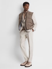Reiss Stone Grove Slim Fit Moleskin Adjuster Trousers - Image 6 of 7