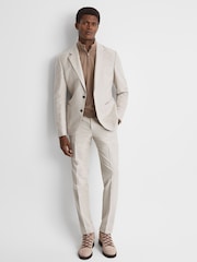 Reiss Stone Grove Slim Fit Moleskin Adjuster Trousers - Image 7 of 7