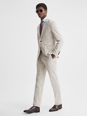 Reiss Stone Grove Slim Fit Single Breasted Moleskin Blazer - Image 3 of 9